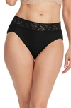 Hanky Panky Supima Cotton French Cut Brief In Black