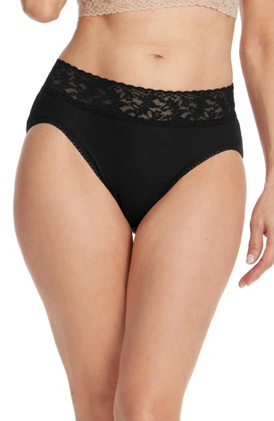 Hanky Panky Supima Cotton French Cut Brief In Black