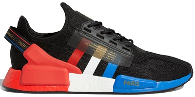 Pre-owned Adidas Originals Nmd R1 V2 Paris In Core Black/cloud White/blue |  ModeSens