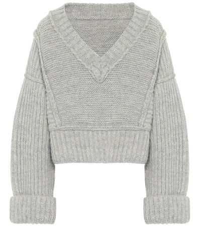 Jacquemus La Maille Cavou Wool-blend Sweater In Beige