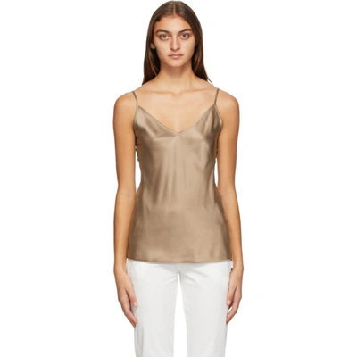 Max Mara Leisure Lucca Stretch-silk Camisole In 057 Turtled