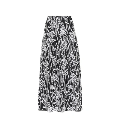 Givenchy Iris Jacquard Midi Skirt In Black