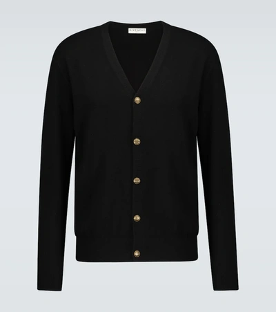 Givenchy V-neck Button-fastening Cardigan In Black