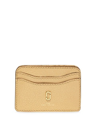 Marc Jacobs The Softshot Pearlized Card Case In Yellow