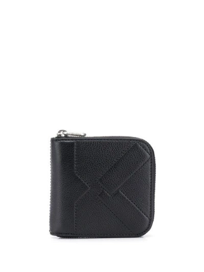 Kenzo Calf Leather Coin Purse In Black