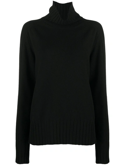 Barena Venezia Turtle Neck Knit Jumper In Black