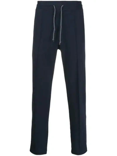 Brunello Cucinelli Tapered Jogging Trousers In Blue
