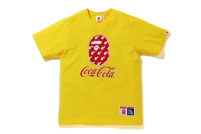 Pre-owned Bape  X Coca Cola Tee Yellow