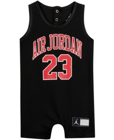 Jordan Baby Boys Mesh Jersey Romper In Trenched