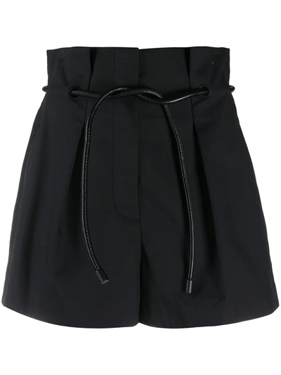 3.1 Phillip Lim / フィリップ リム Belted High-waisted Shorts In Black