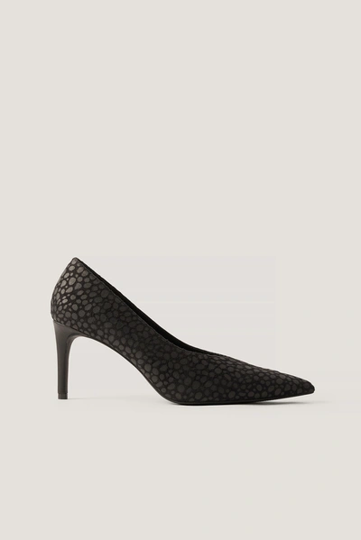 Na-kd Pointed V-cut Heeled Shoes In Black