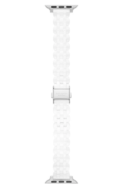 Kate Spade Scallop Apple Watch(r) Bracelet Strap In White