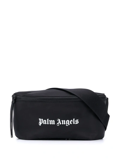 Palm Angels Logo-print Belt Bag In Black