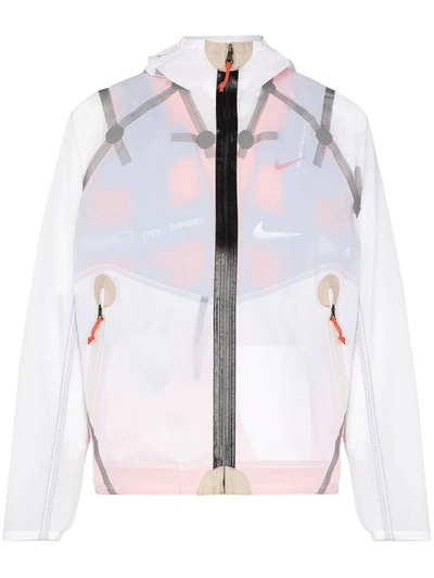 Nike Ispa Inflate Zip-up Jacket In White