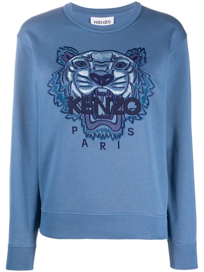 Kenzo Tiger-motif Sweatshirt In Blue