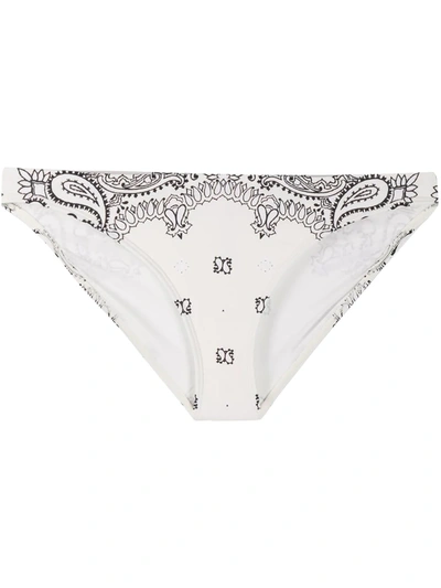 Tory Burch Americana Bandana Print Bikini Bottoms In Neutrals