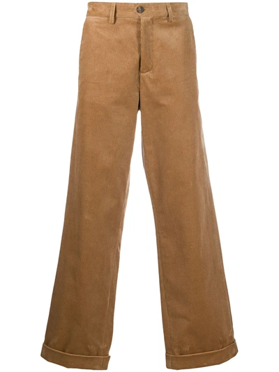 Société Anonyme Straight Leg Corduroy Trousers In Neutrals