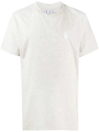 Off-white Arrows-motif Crew-neck T-shirt In Neutrals