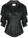 Cinq À Sept Women's Scrunched Canyon Leather Jacket In Black