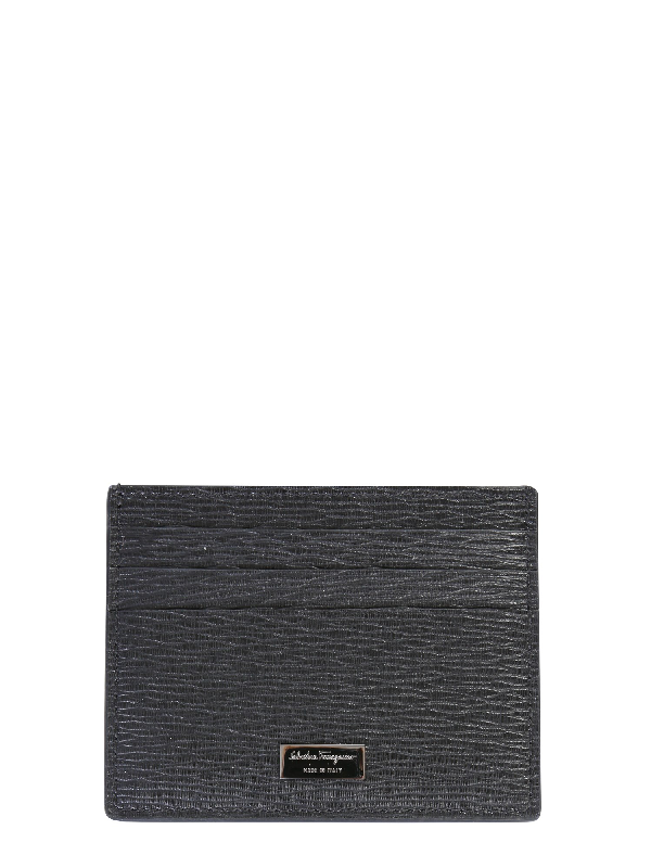 Salvatore Ferragamo Card Holder With Logo In Black | ModeSens