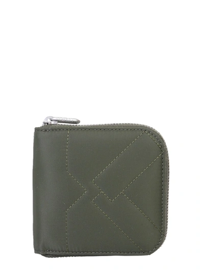 Kenzo Nylon Wallet In Green