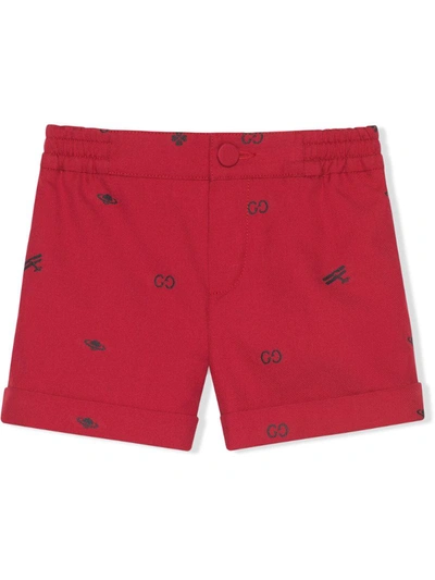Gucci Babies' Red Shorts With Elastic Waistband
