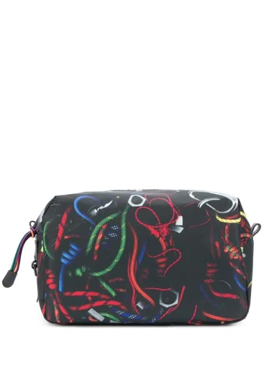 Ps By Paul Smith Abstract-print Wash Bag In Black