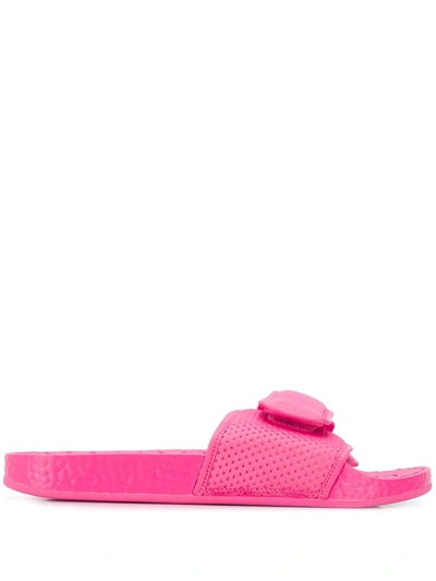 Adidas Originals By Pharrell Williams X Pharrell Williams Boost Sole Pool Slides In Pink