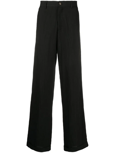 Société Anonyme Long Tailored Trousers In Black