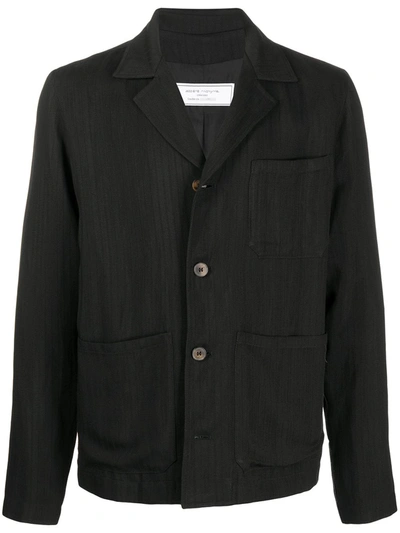Société Anonyme Notched Collar Shirt Jacket In Black