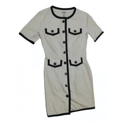 Pre-owned Moschino Cheap And Chic Mid-length Dress In White