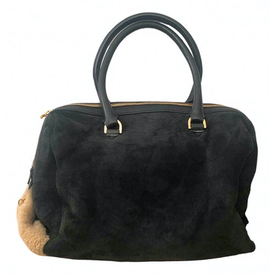 Pre-owned Sergio Rossi Leather Handbag In Black