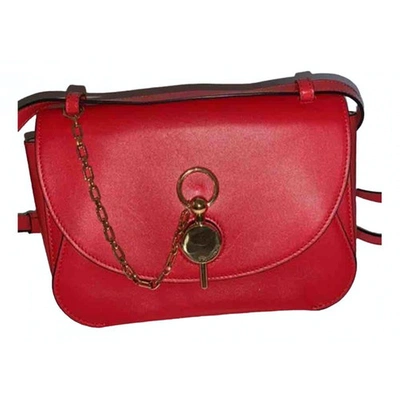 Pre-owned Jw Anderson Red Leather Handbag