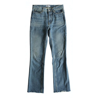 Pre-owned Anine Bing Straight Jeans In Blue