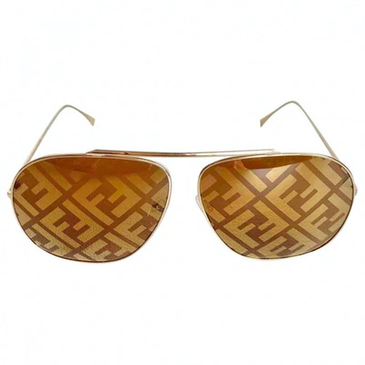 Pre-owned Fendi Brown Metal Sunglasses