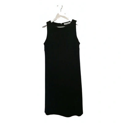 Pre-owned Dior Wool Mid-length Dress In Black