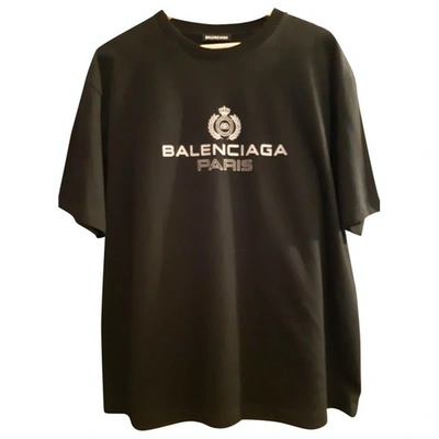 Pre-owned Balenciaga Black Cotton T-shirts