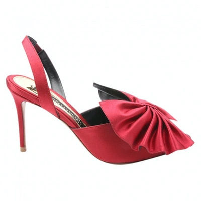 Pre-owned Alexandre Vauthier Leather Heels In Red