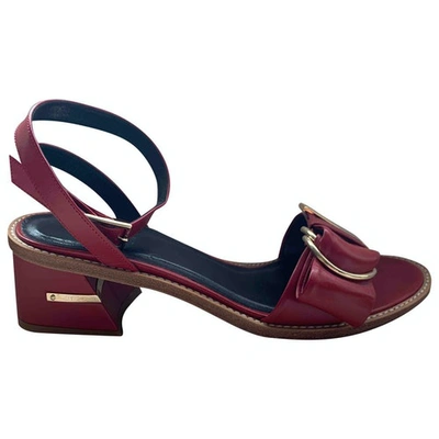 Pre-owned Tibi Red Leather Sandals