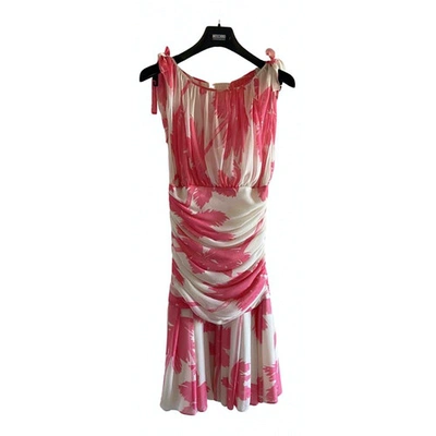 Pre-owned Moschino Cheap And Chic Multicolour Silk Dress