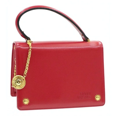 Pre-owned Versace Red Leather Handbag