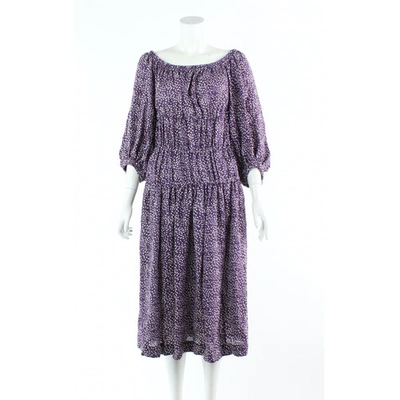 Pre-owned Sonia Rykiel Purple Linen Dresses