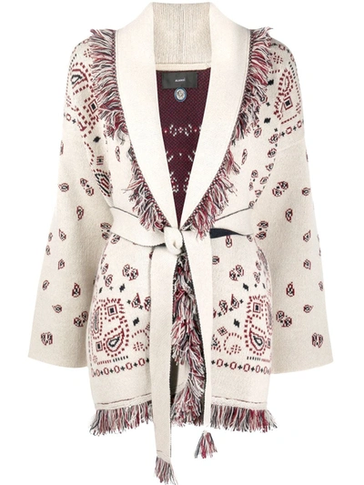 Alanui Paisley-pattern Cardi-coat In Neutrals