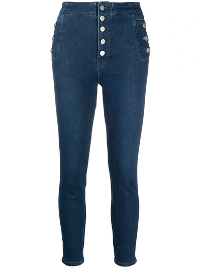 J Brand Lillie High Rise Photo Ready Crop Skinny Jeans - Arcade In Blue
