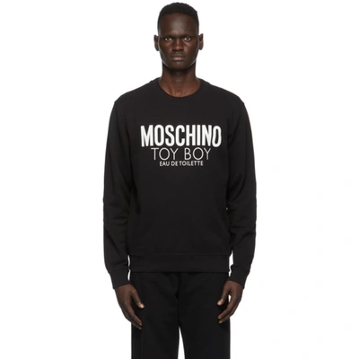 Moschino Toy Boy Edt Printed Sweatshirt In Black