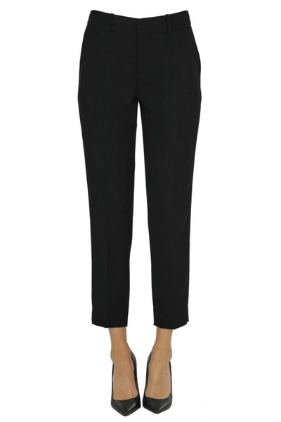 Vince Crepè Trousers In Black