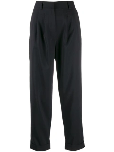 Mm6 Maison Margiela Cropped Tailored Trousers In Black