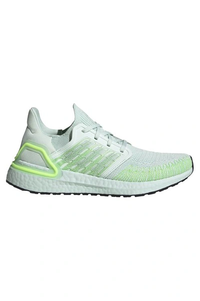 Adidas Originals Ultraboost 20 Shoes - Dash Green/green Tint/signal Green Women's In Grey