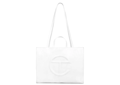 Pre-owned Telfar  Shopping Bag Large White