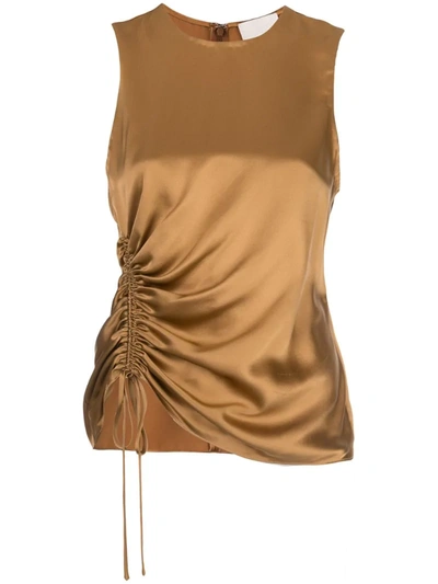 Cinq À Sept Alexia Drawstring Tank Top In Brown